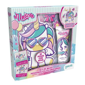 Product image of Set de Baño Unicornio, Shampoo 3 en1 + Juego Armado - Gelatti