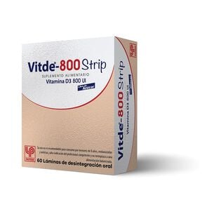 Product image of Vitde-800 Strip Vitamina D3 800 UI 60 Laminas - Pasteur