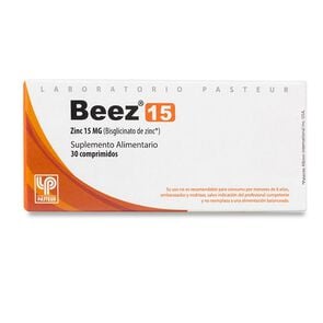 Beez Zinc 15 mg 30 Comprimidos - Pasteur