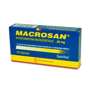 Macrosan Nitrofurantoina 50 mg 20 Cápsulas - Sanitas