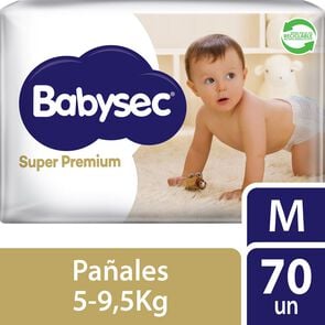 Pañal Super Premium Talla M 70 unidades - Babysec