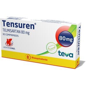 Tensuren Telmisartán 80 mg 30 Comprimidos - Chile recetario