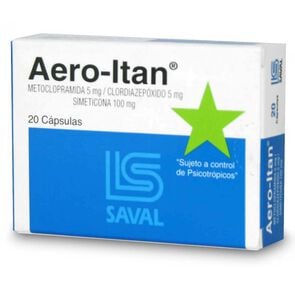 Product image of Aero Itan Simeticona 100 mg 20 Cápsulas - Saval