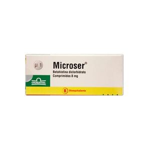 Microser Betahistina 8 mg 60 Comprimidos - Grunenthal