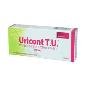 Uricont TU Oxibutinina Clorhidrato 10 mg 30 Comprimidos - Rider