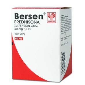 Bersen Prednisona 20 mg/5ml Suspensión 60 mL - Pasteur