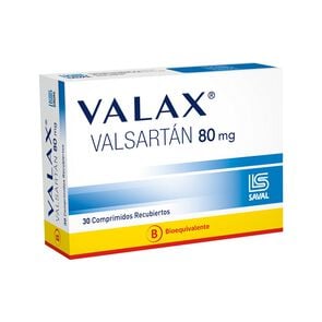 Valax Valsartán 80 mg 30 Comprimidos Recubiertos - Saval