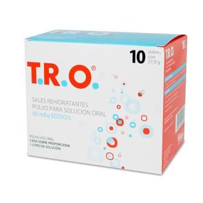 T.R.O. Sales Rehidratación 90 mEq Polvo para Solución Oral 10 Sobres - Valma