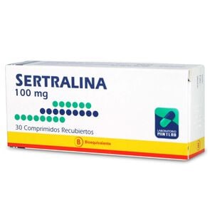 Product image of Sertralina 100 mg 30 Comprimidos - Genericos bioequivalentes