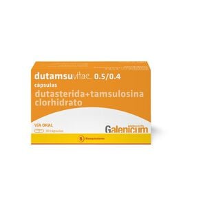 Dutamsuvitae Dutasterida 0,5 mg Tamsulosina 0,4 mg  30 Cápsulas - Galenicum