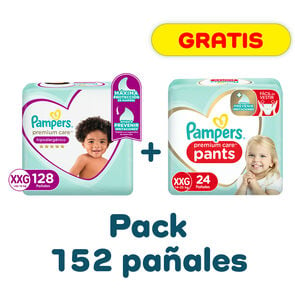 Pañales Premium Care Talla XXG 128 Un - Pampers