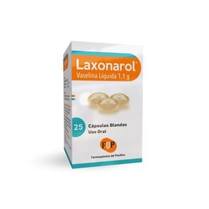 Laxonarol Vaselina Liquida 1100 mg 25 Cápsulas Blandas - Farmoquimica