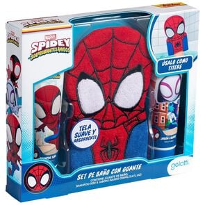 Set de Baño con Guantes Spidey - Gelatti