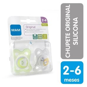 Chupete Entretención Original 0-6 Meses Silicona 2 Unidades - Mam