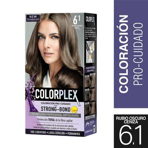 Product image of Coloración Permanente Pre-Cuidado Strong-Bond 6.1 Rubio Oscuro Ceniza - Colorplex