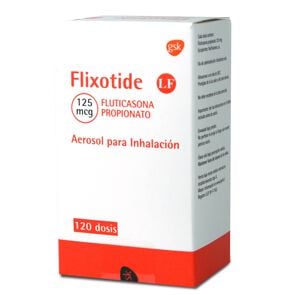 Flixotide Lf Fluticasona Propionato 125 mcg/DS Inhalador Bucal 120 Dosis - Glaxo