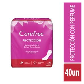 Protector Diario Normal 40 Unidades, con perfume - Carefree