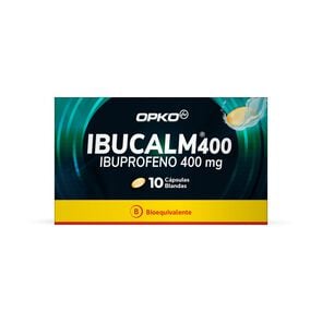 Ibucalm Ibuprofeno 400 mg 10 Cápsulas blandas - Opko