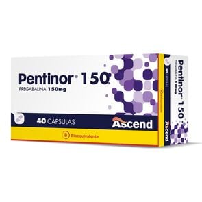 Pentinor 150 Pregabalina 150 mg 40 Cápsulas - Ascend