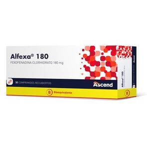 Alfexa 180 Fexofenadina 180 mg 30 Comprimidos Recubiertos - Ascend