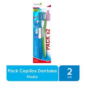 Cepillo Dental Adulto Medio x2 - Family set