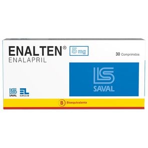 Enalten Enalapril 5 mg 30 Comprimidos - Saval