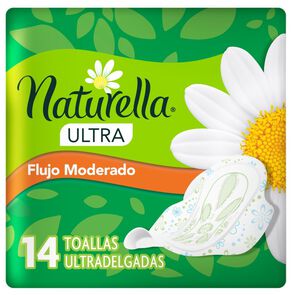 Toalla Higiénica Día Normal con Manzanilla Tela Suave 14 Unidades - Naturella