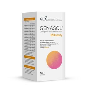 Genasol Q10 Beauty Colágeno Hidrolizado con Q10 y Biotina 10gr - Gea genasol