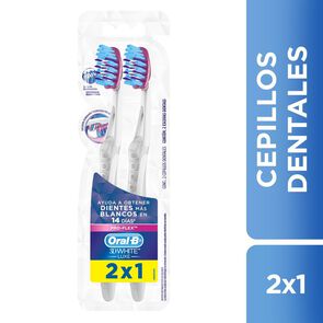 Product image of Cepillo dental 3D White Luxe Pro-Flex 2 unidades - Oral-b