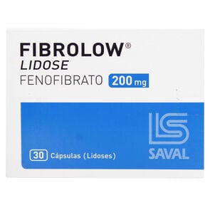 Product image of Fibrolow Fenofibrato 200 mg 30 Cápsulas - Saval