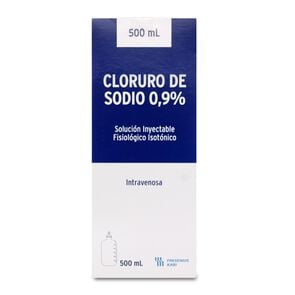 Product image of Cloruro de Sodio 0,9% Solución Inyectable Intravenosa 500 mL - Sanderson