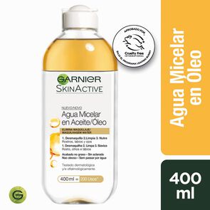 Skin Active Agua Micelar En Aceite/óleo Todo Tipo de Piel 400 mL - Garnier skin active