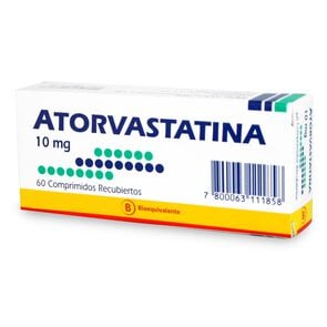 Product image of Atorvastatina 10 mg 60 Comprimidos Recubiertos - Mintlab