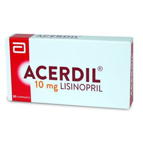 Product image of Acerdil Lisinopril 10 mg 30 Comprimidos - Recalcine