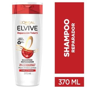 Shampoo Total 5 Reparación Cabello Dañado 370 ml - Elvive