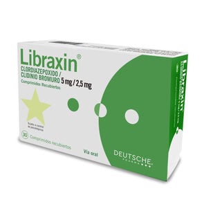 Libraxin Clordiazepoxido 5 mg 30 Grageas - Deutsche pharma