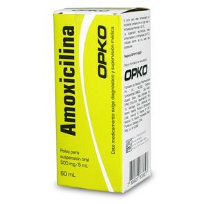 Product image of Amoxicilina 500 mg/5ml Jarabe 60 mL - Opko