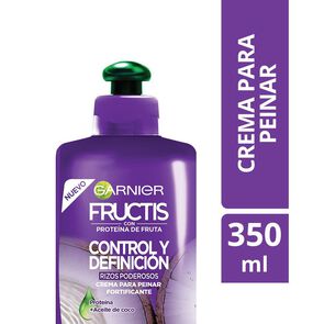 Product image of Crema Para Peinar Control y Definición Rizos Manejables 300 mL - Fructis