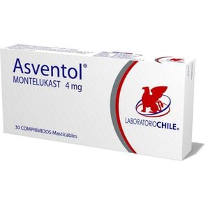 Asventol Montelukast 4 mg 30 Comprimidos - Laboratorio chile