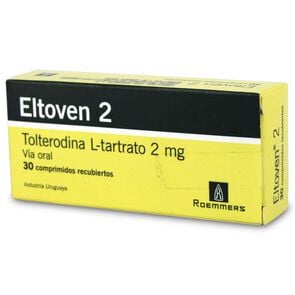 Eltoven Tolterodina 2 mg 30 Comprimidos Recubierto - Pharma investi