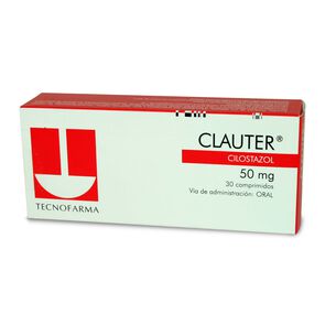 Clauter Cilostazol 50 mg 30 Comprimidos - Tecnofarma