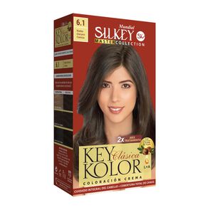 Key Kolor Kit Tintura Argan Rubio Oscuro Ceniza 6.1 - Silkey