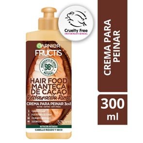 Product image of Crema Para Peinar Restauración Rizos Fructis Hair Food Cacao 300ml