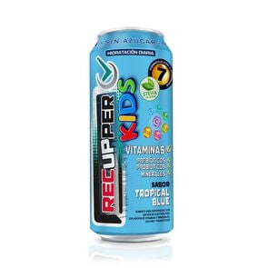 Recupper Kids bebida hidratante sabor tropical blue 473 mL