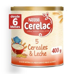 Cereal Infantil 5 Cereales y Leche 400g - Cerelac