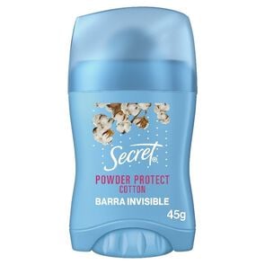 Product image of Barra Invisible Antitranspirante Powder Protect Cotton 45 g - Secret