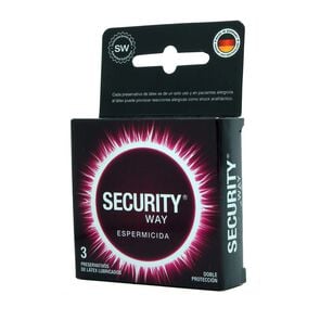 Security Way Espermicida 3 Preservativos