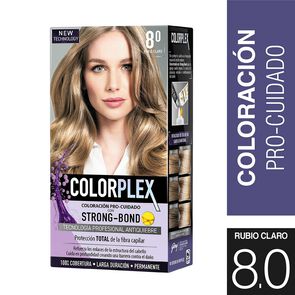 Product image of Coloración Permanente Pre-Cuidado Strong-Bond 8.0 Rubio Claro - Colorplex