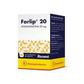 Forlip Rosuvastatina 20 mg 30 Comprimidos Recubiertos - Ascend