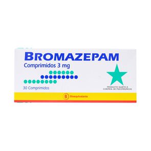 Product image of Bromazepam 3 mg 30 Comprimidos - Genericos bioequivalentes